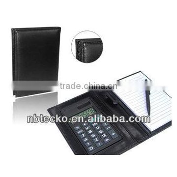 Hot selling Practicable 8 Digits promotional calculator with Notebook
