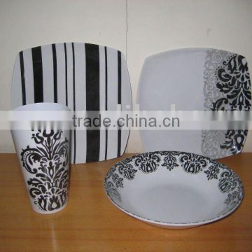 melamine dinnerware set