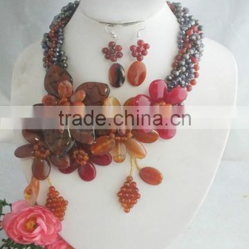A-4197 Fashion Wedding Jewelry Set With Shell Necklace