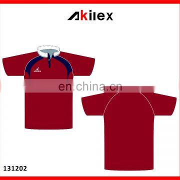 2016 trendy customized design rugby jersey for any logo