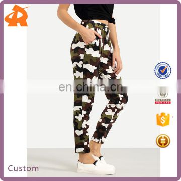 Wholesale High Quality Casual Drawstring Waist Camouflage Pants For Man And Woman