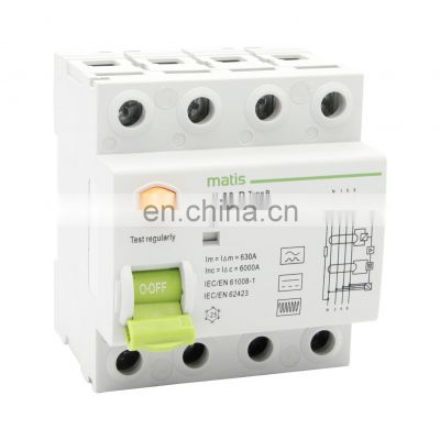 Cost-effective intelligent B Type Rcd Mini 4p 30ma Rccb residual current circuit breaker