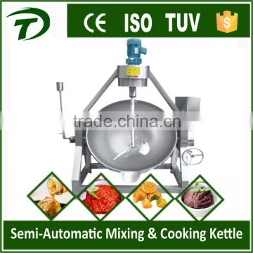 Industrial tilting stirring cooking mixer
