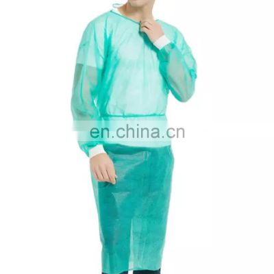 PP/SMS Patient gown Short sleeve unisex disposable  pp pe isolation gown