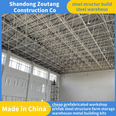 Steel structure of prefabricated steel structure warehouse building in stadium