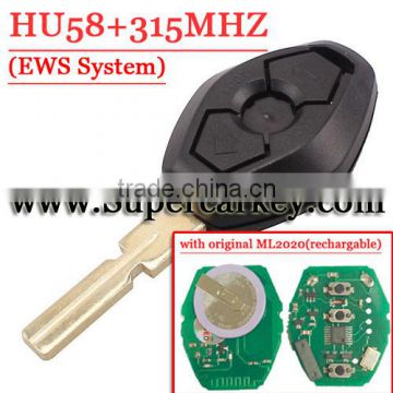 Best Quality BW Remote Key 4 Track (With 44 Chip 315MHZ )with rechargable battery