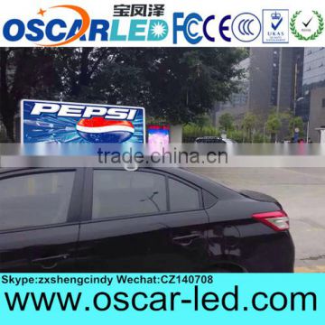 high Animation p5 smd full color outdoor led display taxi top led video screen