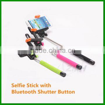 Wholesale Selfie Stick Bluetooth Selfie Stick with Bluetooth Shutter Button