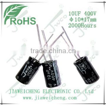 KM 10UF 400V 10*17mm aluminum electrolytic capacitor
