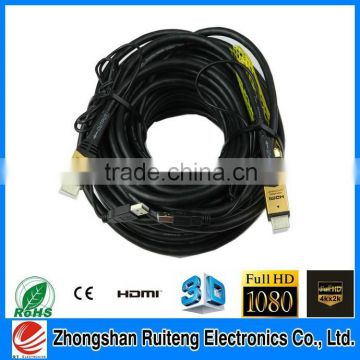 1.8 m to 50m high speed nylon braid hdmi cable 1.4V, low price hdmi 1.3v 1.4V 2.0v cable with ferrites For tablet PS2/3 LCD