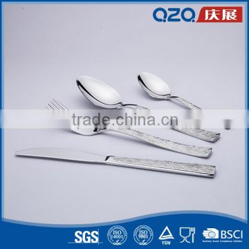 China popular style cuttlery stainless steel hand forged flatware set