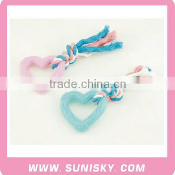 small pet toys for dog heart shape