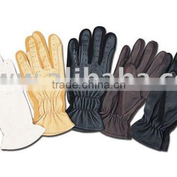 Full Finger Leather Driving Gloves, Mens Driving Gloves