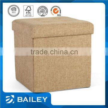 2016 alibaba hot sale fabric pouf ottoman