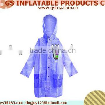 ladies pvc long raincoat EN71 approved