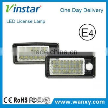 High brightness Auto Led License Plate lamp for Audi, Number License Plate Light For Audi A3 S3 A4 S4 RS4 A6 RS6 C6 A8 S8 Q7 wit