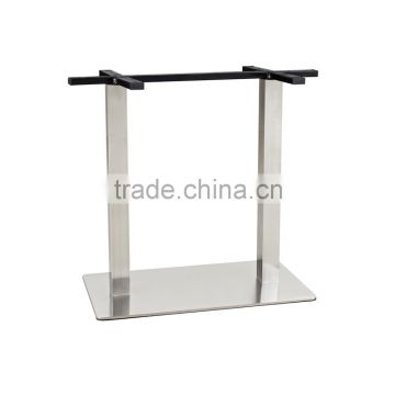 furniture parts OEM custom metal tube square table base with stainless steel leg