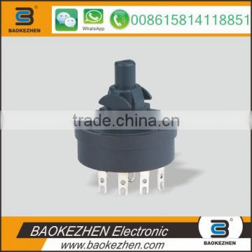 A10 Round rotary switch for appliances, 2-10 positions selection