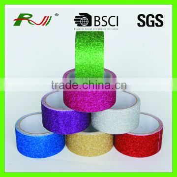 Craft custom fluorescence polyester decorative glitter tape