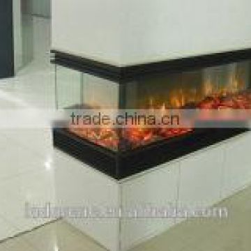 3 sided led electric fireplace insert heater