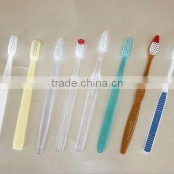 Cheap Hotel disposable toothbrush hotsale high quality hotel dental kit colorful toothbrushes