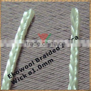 Great Promotion Fibreglass silica Candle wicks 1.0mm Braided Silica Cord for many E-Cigarettes Atomizer