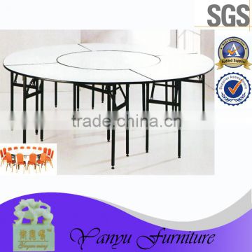 big combination round folding banquet furniture restaurant banquet dinning table for hotel