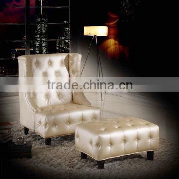 Designs of single seater sofa with ottoman (NC5138)