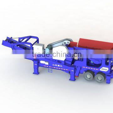 SANYYO brand mobile jaw crusher with 2 years quality guarantee