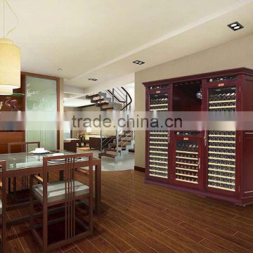 Wine Wooden Cabinet Fridge, Compressor Wine Cellar Fridge, Wooden Furniture