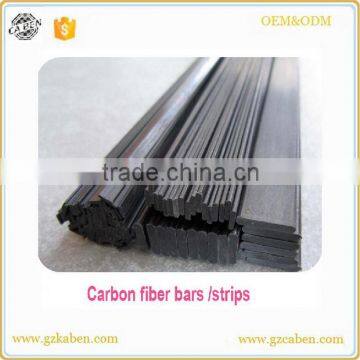 GRP Flat Bar Black Different Shape Size PultrusioncarbonFiber Carbon Fiber Reinforced Tubes Bars 10*10mm fiber carbon square bar