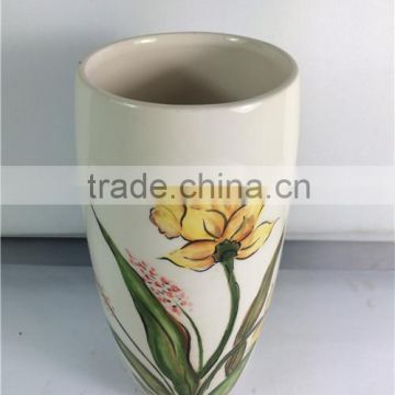 Hot sale customized porcelain flower vase white ceramic vase for home decoration