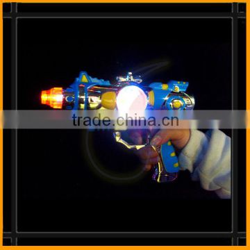 5 led metallic spinning toy gun