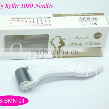Micro needle derma roller skin beauty device for skin lifting body 1080 needles