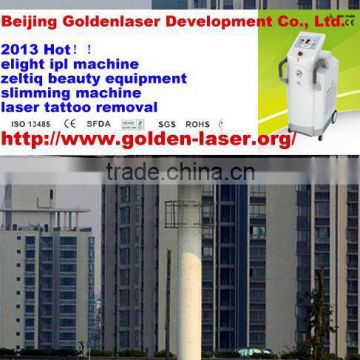 2013 Hot sale www.golden-laser.org e-light machine hair removal and skin except knit