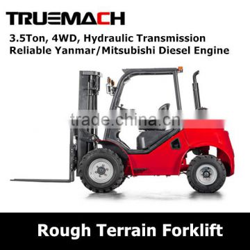 3.5Ton 4WD Hydraulic Rough Terrain Forklift