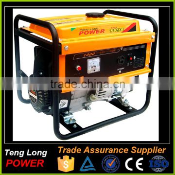 CE Certificated Ac Synchronous Single Phase 1 kw Gasoline Generator