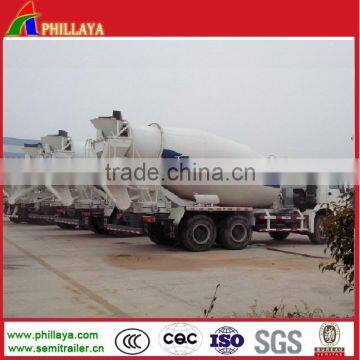 three axle self loading concrete mixer truck machine for construction use