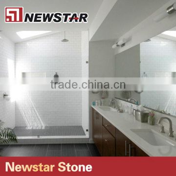 Newstar marble vein artificial quartz stone vanity top