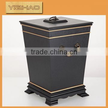Luxury Simple Style Wooden Trash Can