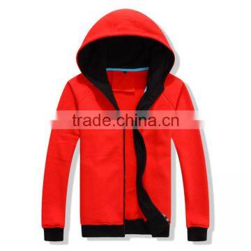 OEM Cheap Custom Heavy Thick Mens Cotton Polyester Fleece Zip Up Sweatshirt and Hoodies