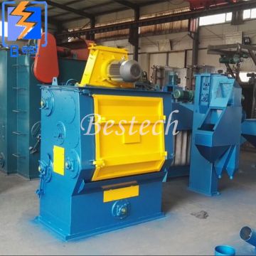 Smaller pieces of Q326 rubber apron shot blasting grinding machine