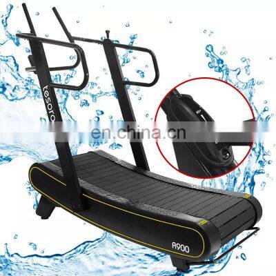 best price gym equipment strengthen health running machine  without motor Curved treadmill & air runner wholesale  for HIIT