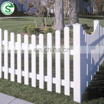 Professinal vinyl pvc fencing, durable white picket privacy fence
