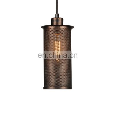 Retro industrial style iron net pendant light for decorate