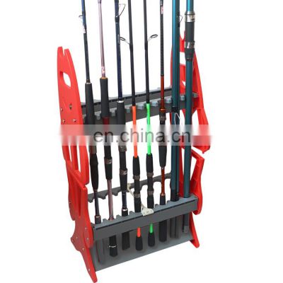 16 Rod Storage Single Or Double Sided ABS Plasitc Easy Assemble Rod Holder Stand Display Fishing Rod Rack