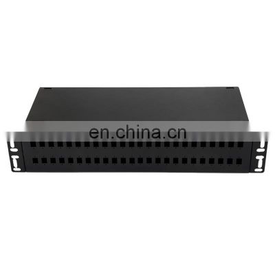 Lc 48 Cores Fiber Optic Patch Panel Odf FTTH SC/FC/ST/LC Rack Mount Termination Box 19 Inch Indoor Cold Rolled Steel 12 Months