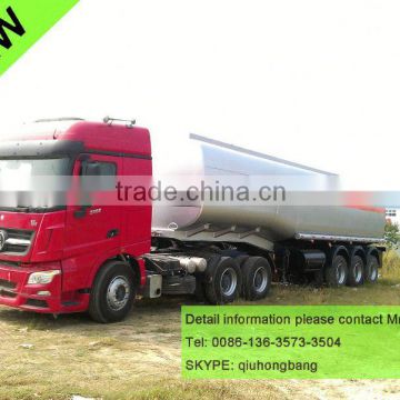 China carbon steel 40000-60000L 3 axles oil transport truck trailer 0086-13635733504