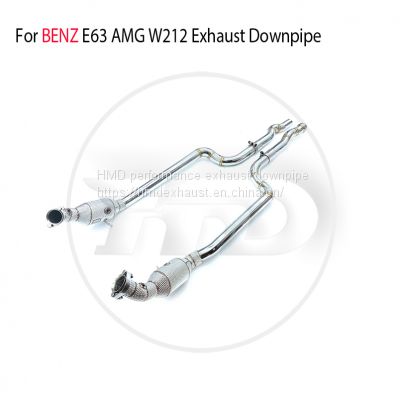 Exhaust Manifold Downpipe for Benz E63 AMG W212 Car Accessories With Catalytic converter Header Without cat pipe whatsapp008618023549615