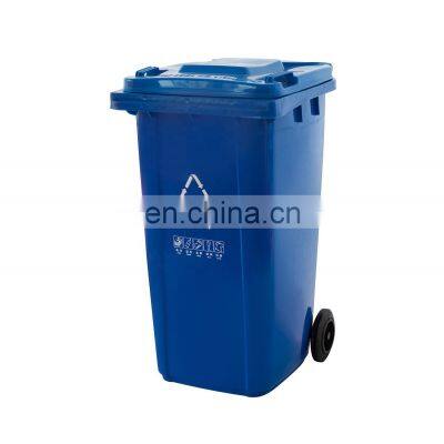 Wholesale Dustbin Tempat Sampah Prullenbak Outdoor Waste Container 240L Plastic Garbage Bin